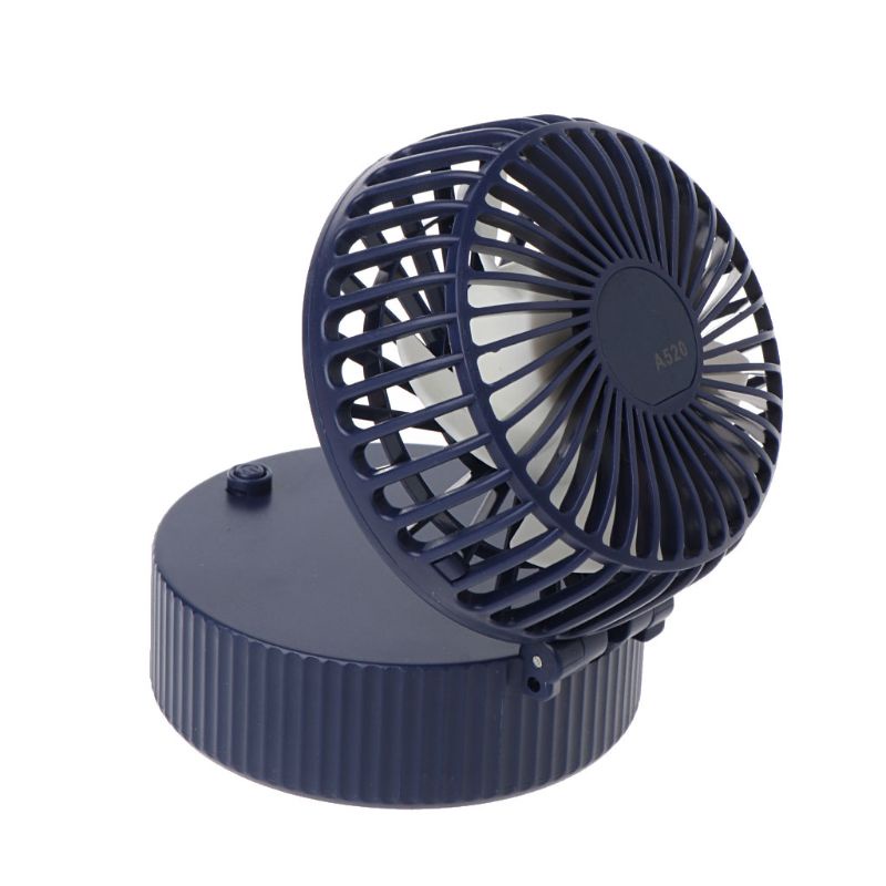 Quạt Mini Cầm Tay Có Thể Sạc Lại Kèm Gương Trang Điểm Tiện Dụng