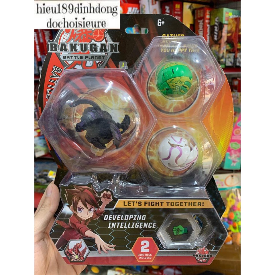 Bộ Sưu Tập Vỉ 3 BAKUGAN DÒNG SIÊU CHIẾN BINH loại rẻ chất lượng vừa phải