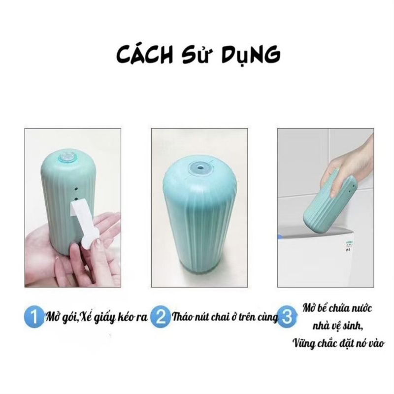 Lọ thả bồn cầu hàn quốc lọ tẩy bồn cầu diệt khuẩn khử mùi phiên bản mới với 3 màu sắc tự nhiên CozyBin