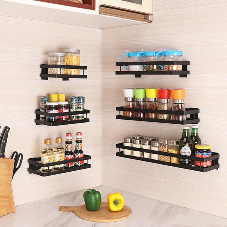 Kệ dán tường NICEHOME nhà bếp nhà tắm đa năng, giá kệ để gia vị treo tường sơn tĩnh điện | BigBuy360 - bigbuy360.vn
