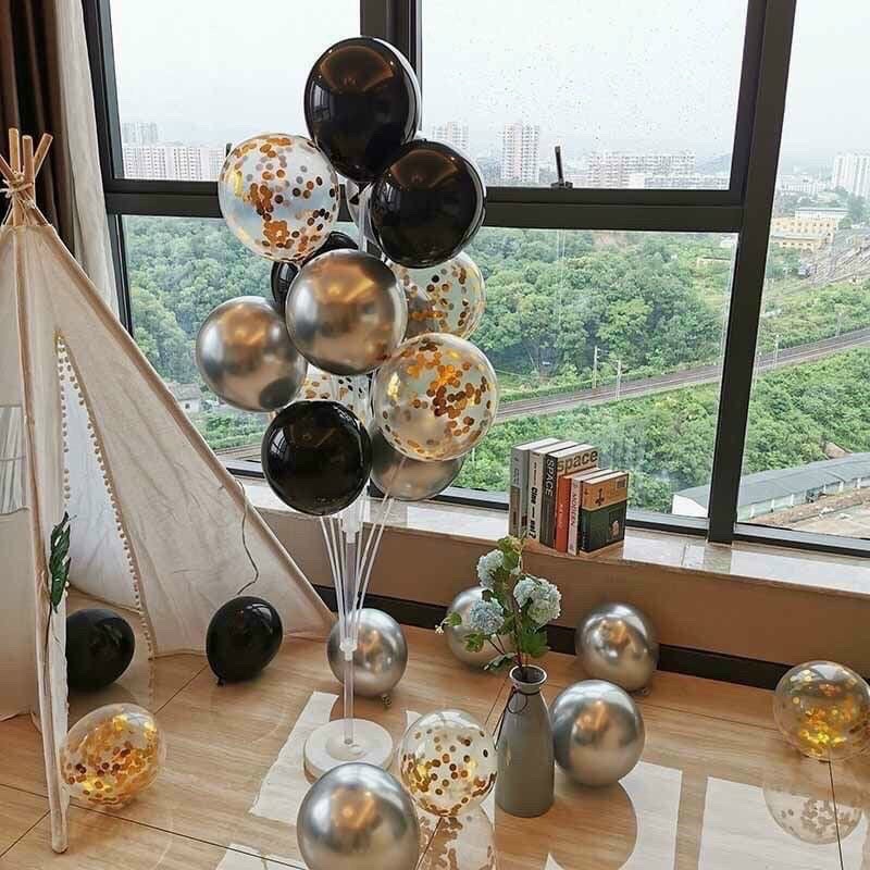 Trụ bóng bay 2 tầng cao 1,6 mét 19 nhánh trang trí sinh nhật đám cưới, khai trương, party
