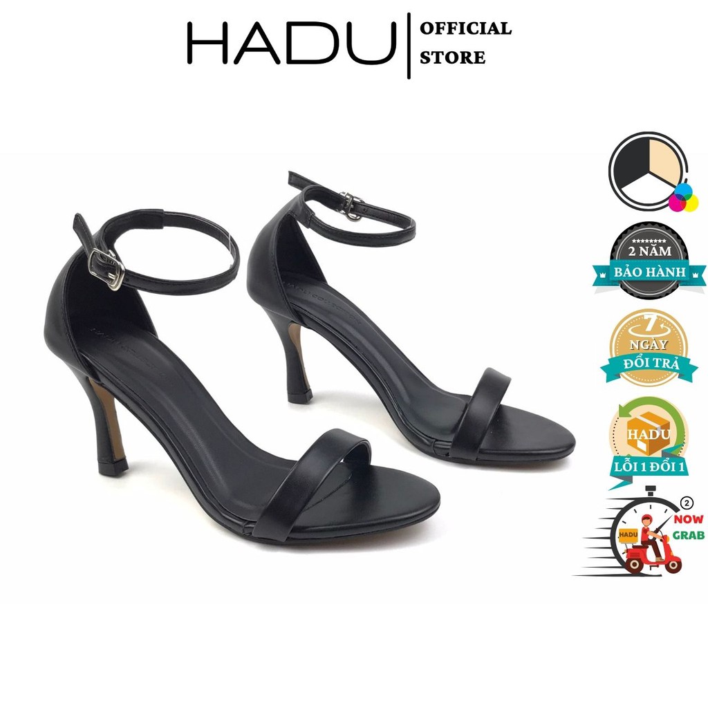 Sandal cao gót HADU G772 quai ngang, gót 7p