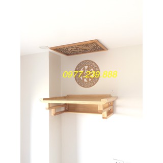 bàn thờ treo gỗ sồi 89cm