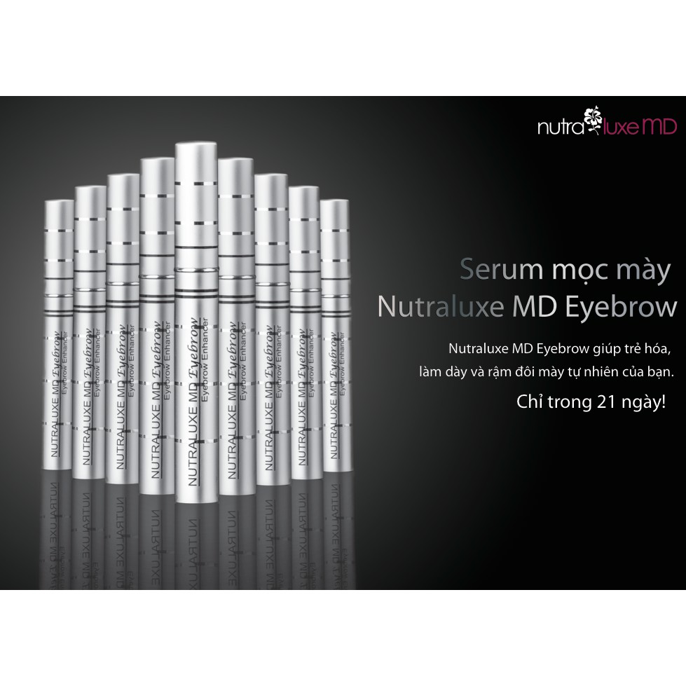 Thuốc mọc lông mày Nutraluxe MD Eyebrow - Bí quyết sở hữu đôi mày dày rậm quyến rũ