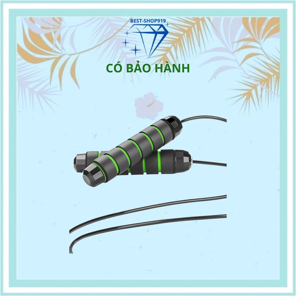 Dây nhảy giảm cân đốt mỡ bụng lõi thép đàn hồi có tạ 2.7m tập thể dục gym muay thái tại nhà