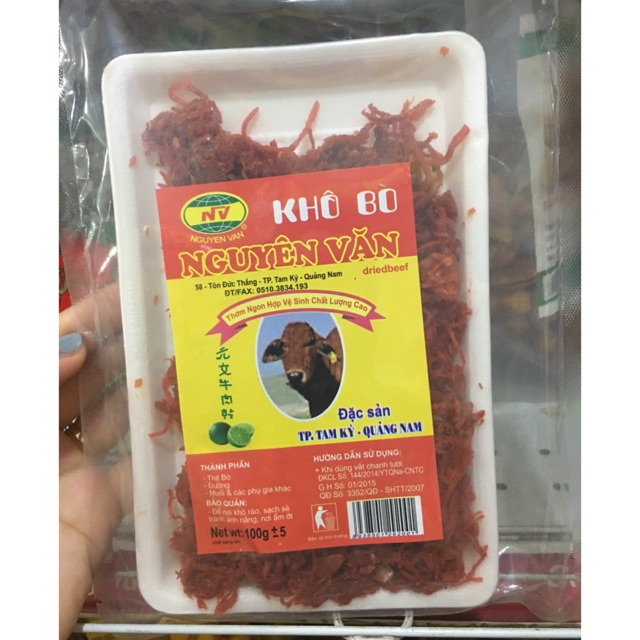 Thịt bò khô xé sợi Nguyên Văn