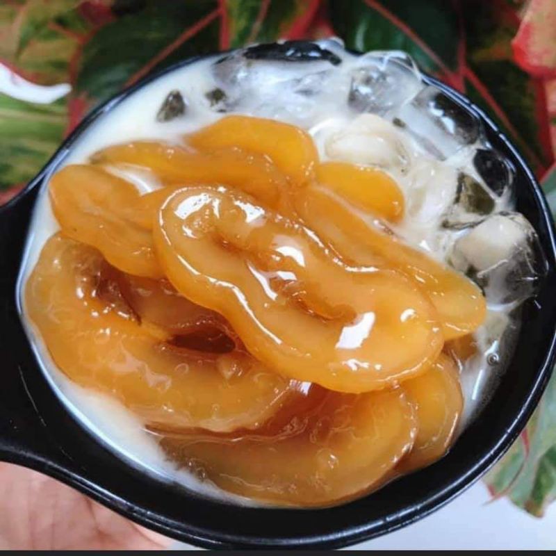 Hủ, hộp 500gr Thốt Nốt rim đường pha chế vào ly, cốc hoà quyện sữa tươi món ăn vặt đặc sản vùng bảy núi An Giang