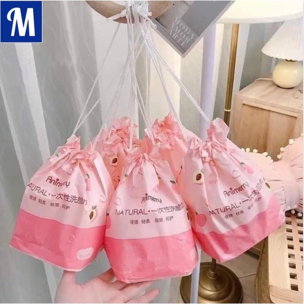 Khăn lau mặt khô đa năng dùng 1 lần mền mại Animerry, khăn tẩy trang ,tiện lợi khi sử dụng