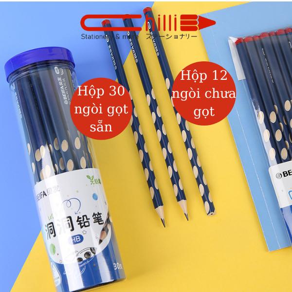 Set Bút Chì Gọt Beifa HB Thiết Kế Thông Minh Hướng Dẫn Tư Thế Cầm Bút Đúng