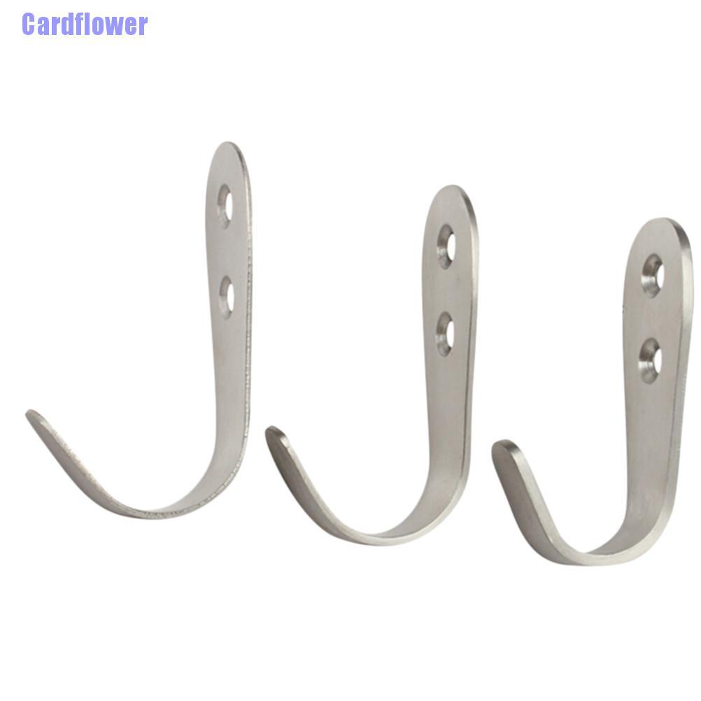 Cardflower  1pcs Door Hook Stainless Kitchen Cabinet Clothes Hanger Organizer Holde