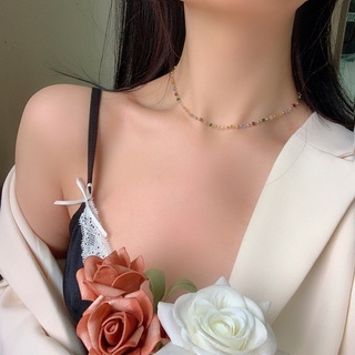 Vòng Cổ Đá Pha Lê Nhiều Màu | Chocker Rực Rỡ