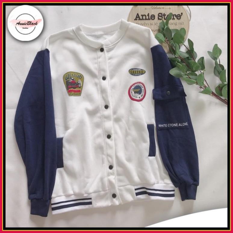 [Mã  ANUI20 hoàn 20k xu đơn 0đ] Áo Bomber Nỉ Cattee Dáng Rộng Nam Nữ 🦋 Áo Khoác Tay Phối Túi Hộp Tay Unisex 🦋 AB | BigBuy360 - bigbuy360.vn