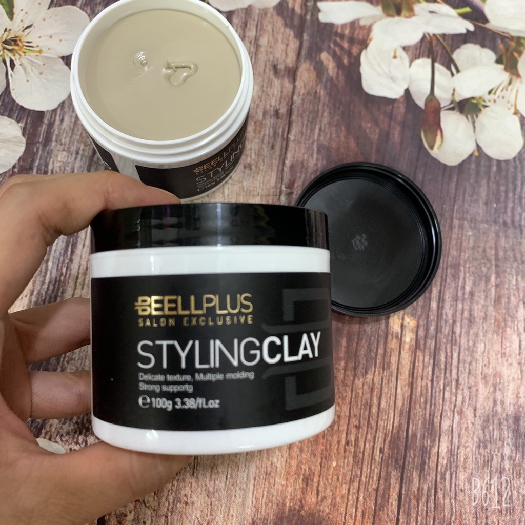 Sáp Siêu Cứng Vuốt Tóc Nam Beell Plux Styling Clay 100ml