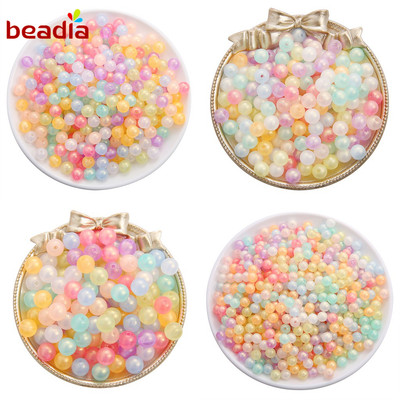 Beadia Hạt Nhựa Acrylic Làm Vòng Tay Trang Sức (Có Lỗ)