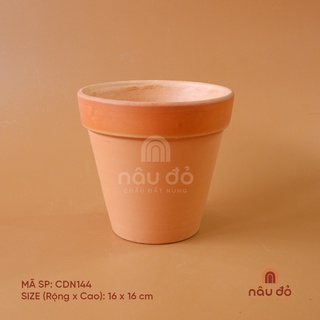Chậu đất nung trồng cây ly gờ size 16 cm