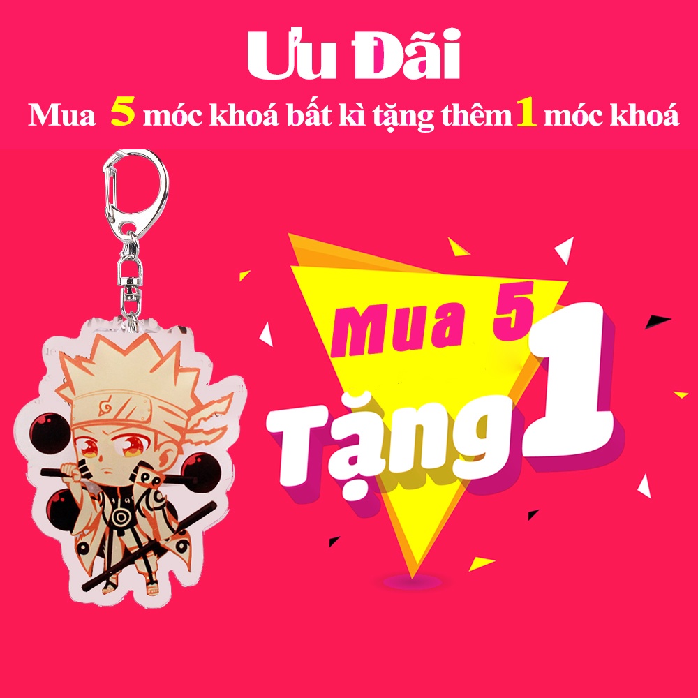 [FREESHIP] Móc Khoá Naruto , Sasuke ,☄️ Chất Liệu Mica, Nhựa trong suốt, In 2 Mặt [Loại1]