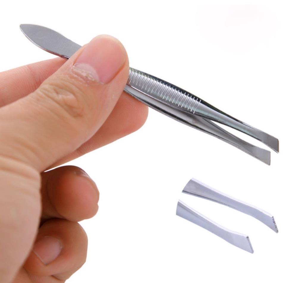 Nhíp nhổ lông mày gắp lông mi nhổ tóc sâu bằng thép không gỉ