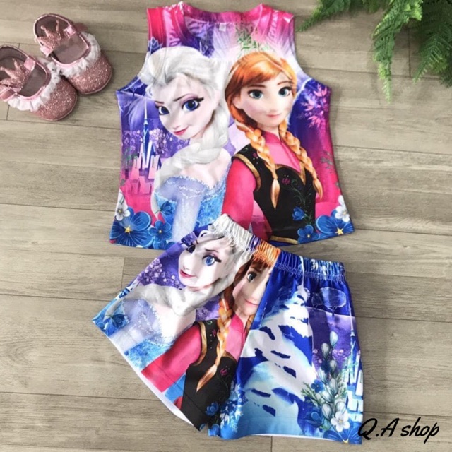 Bộ bé gái sát nách Elsa
