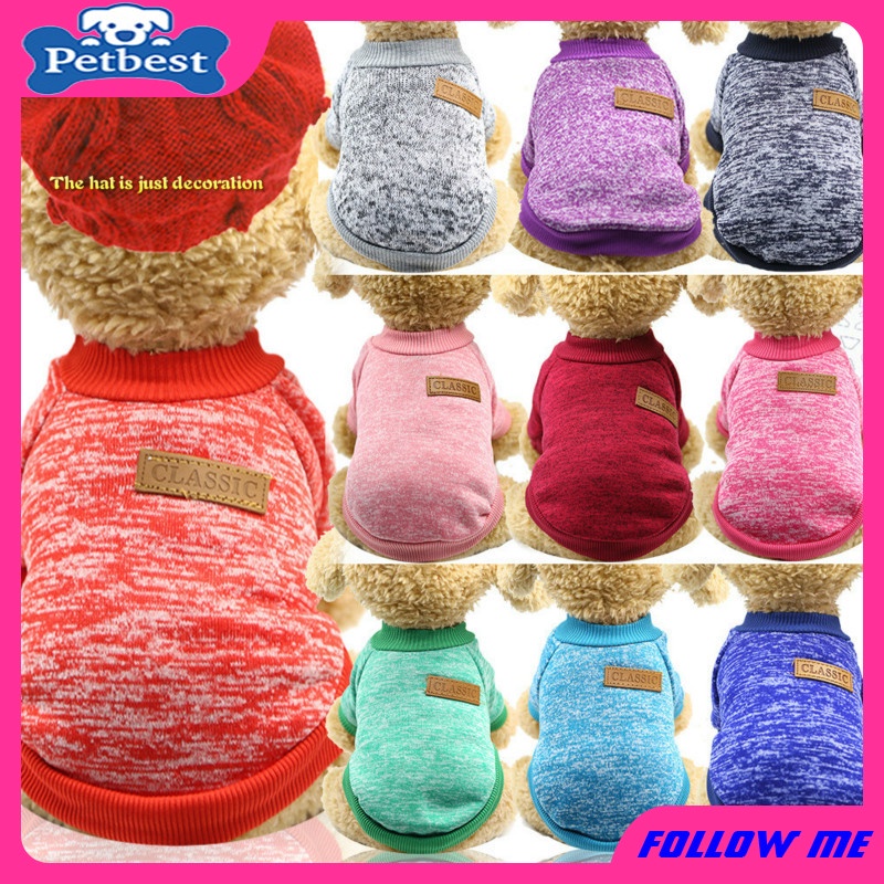 Áo Len Dễ Thương Cho Thú Cưng Nhiều Màu Tùy Chọn