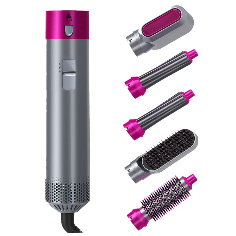Máy sấy tóc đa năng 5 in 1 kiêm máy làm tóc, uốn, duỗi, làm xoăn tự động không hư hại tóc
