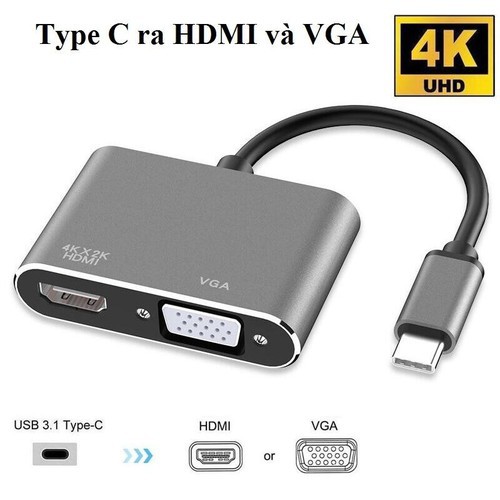 Cáp Chuyển Type-C ra HDMI và VGA