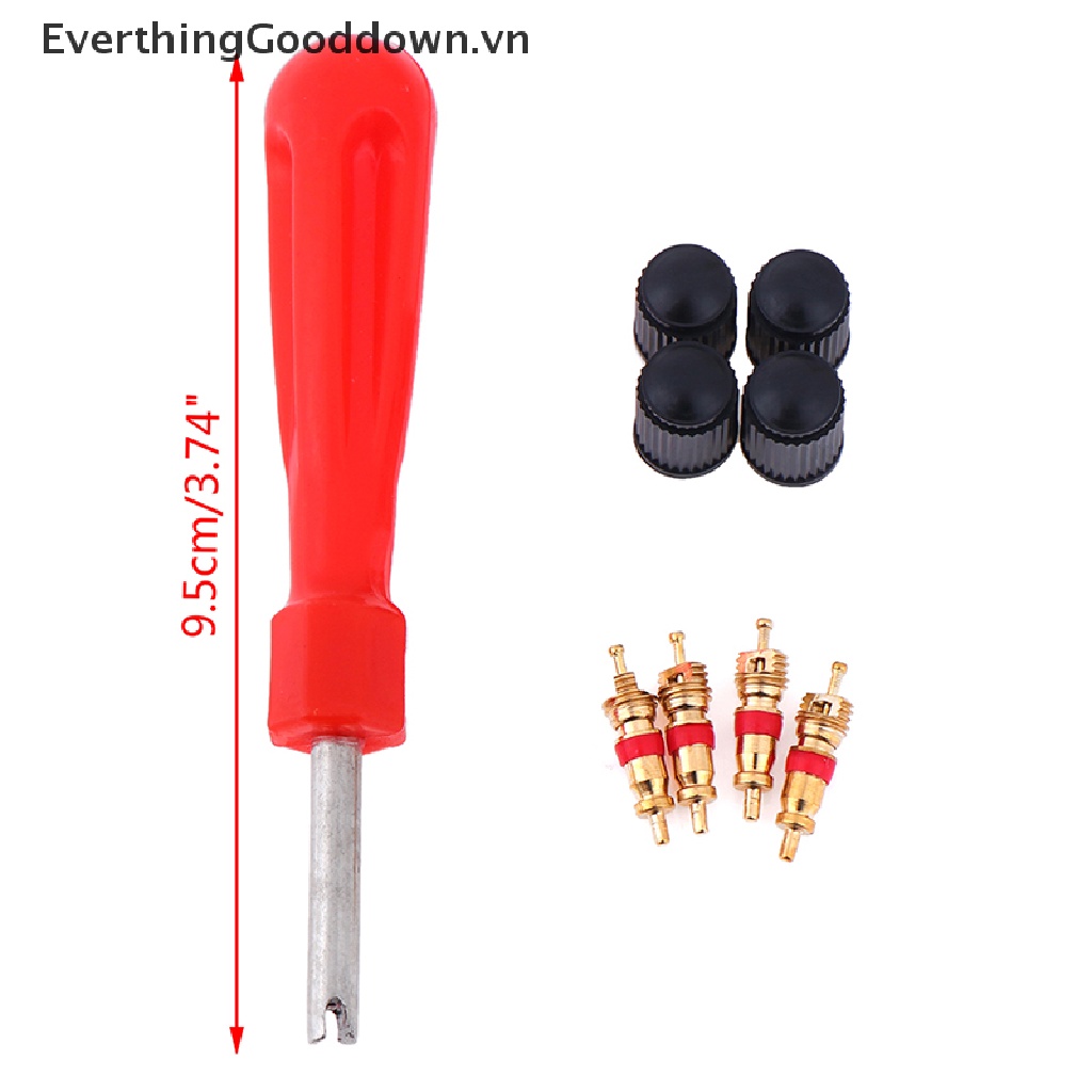 1 Bộ Dụng Cụ Sửa Chữa Van Lốp Xe Hơi Xe Máy Tiện Dụng