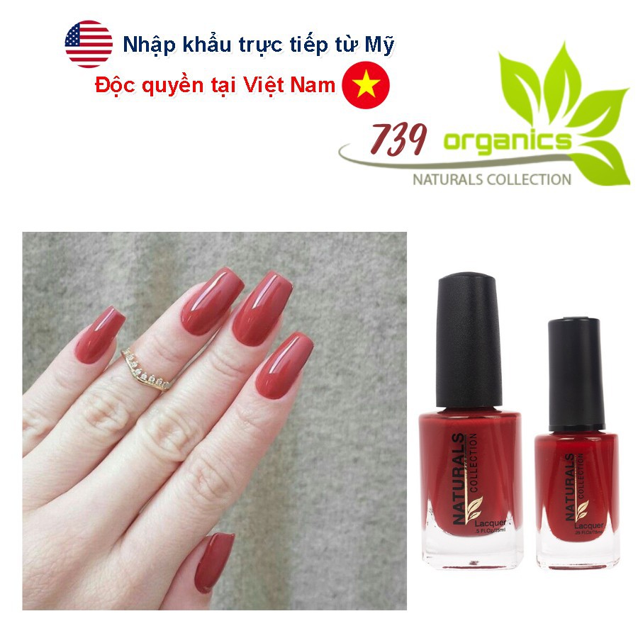 [Chính Hãng] Sơn móng tay Organic màu màu đỏ ruby 739