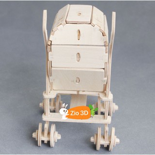 Mô hình lắp ráp gỗ 3D Xe Đẩy