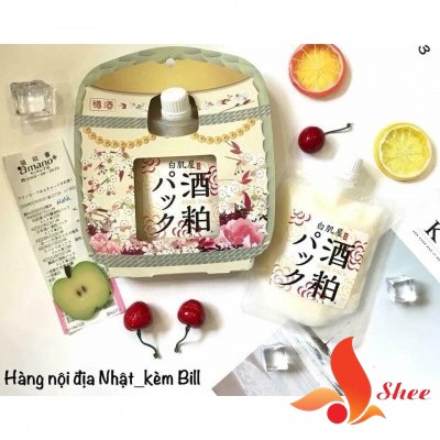 Mặt nạ ủ trắng, dưỡng da bã rượu Sake Kasu Pack Nhật Bản