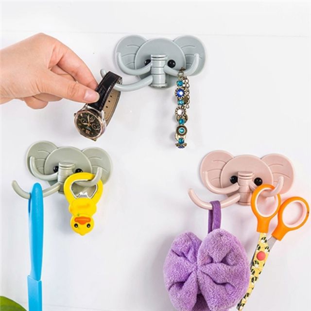 Móc treo tường hình voi