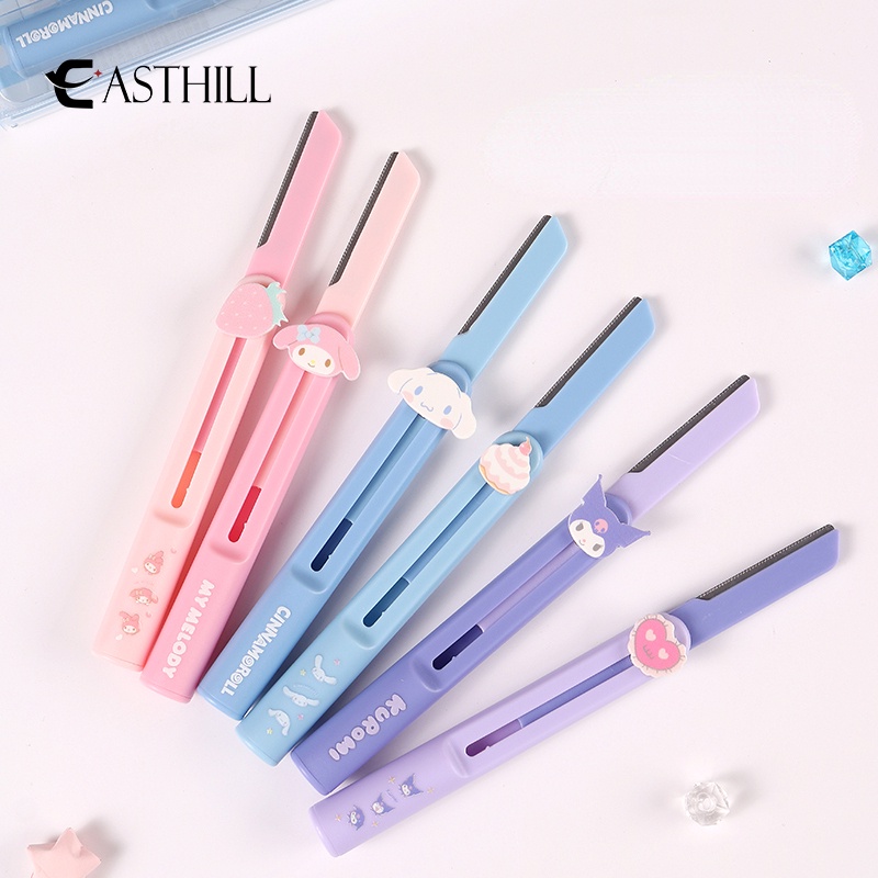 Dao Cạo Lông Mày An Toàn Hình Cô Gái Anime Cinnamoroll My Melody Kuromi Có Thể Thu Gọn