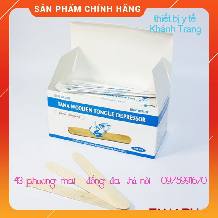 (Giá sỉ) Combo 5 hộp que đè lưỡi gỗ tiệt trùng Tanaphar