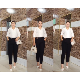 Quần âu công sở nữ big size ( hình thật)