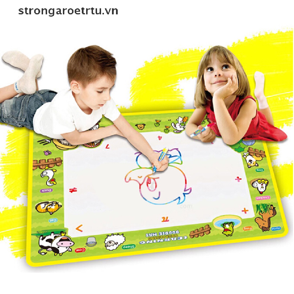 Thảm Vẽ Mực Nước Thần Kì Kèm 2 Bút Vẽ Kích Thước 50 * 36cm Dành Cho Bé