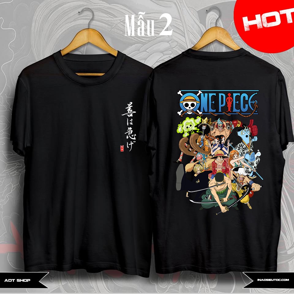 Bộ sưu tập áo thun anime, áo thun Onepiece Zoro Ace, áo thun Naruto Itachi thun cotton 4 chiều giá rẻ