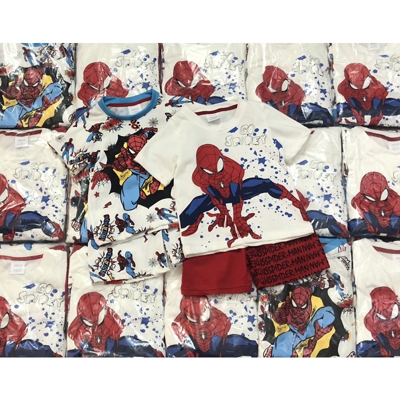 Set 2 bộ Spiderman Ne❌t cho bé trai siêu đẹp, chất cotton mềm đẹp mặc rất thích. Hình in sắc nét