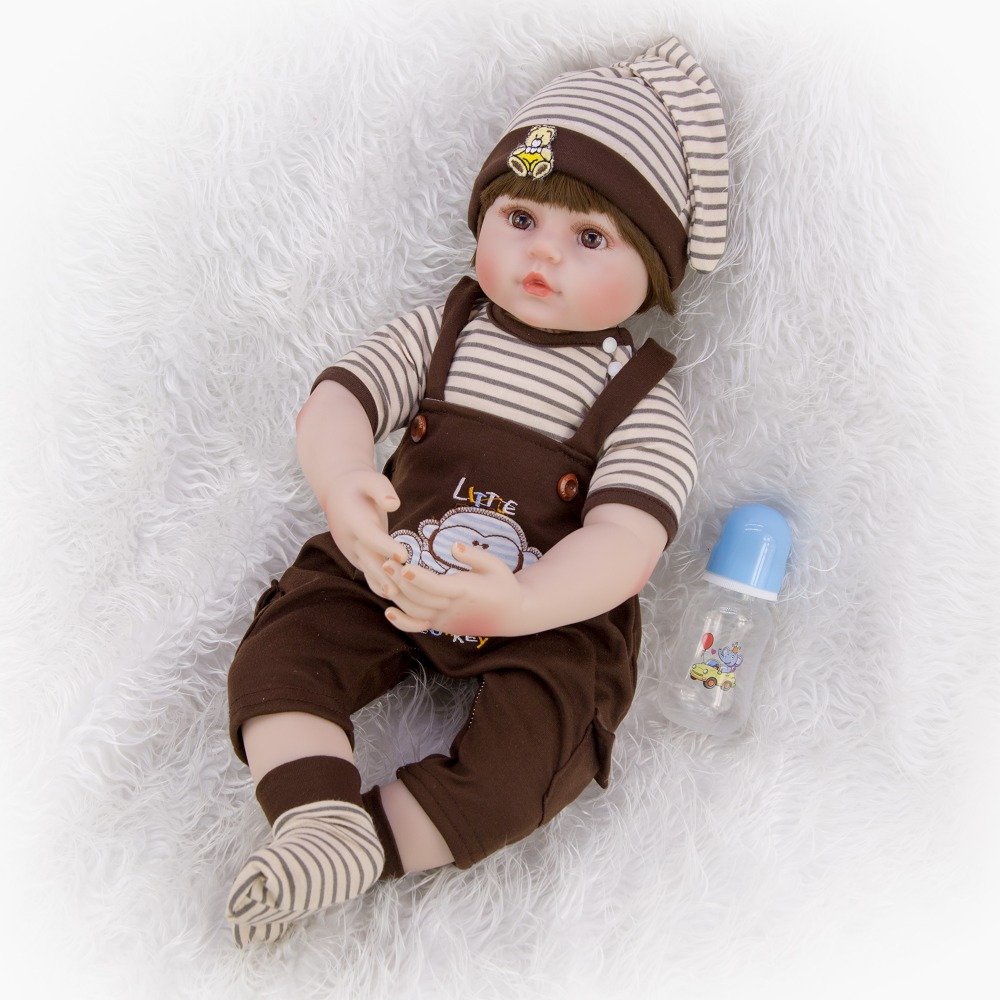 Búp Bê Bé Trai Tái Sinh thân Gòn  60cm _ Reborn Toddler Semi Soft Vinyl Fashion American Boy Doll 24 inch