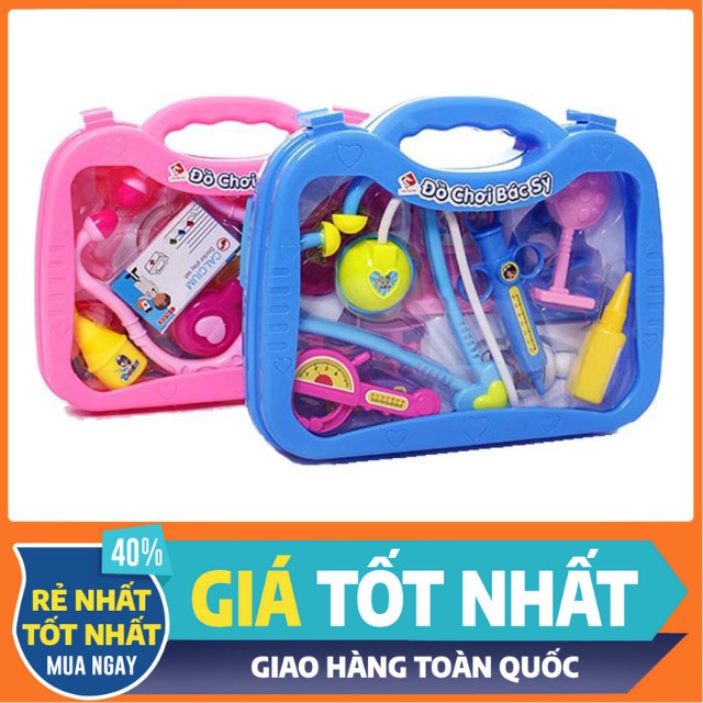 Bộ Đồ Chơi Vali Bác Sĩ Long Thủy(LT502) Cho Bé Tập Làm Bác Sĩ- Giúp Bé Sẽ Học Được Cách Nhận Biết Các Dụng Cụ Y Tế