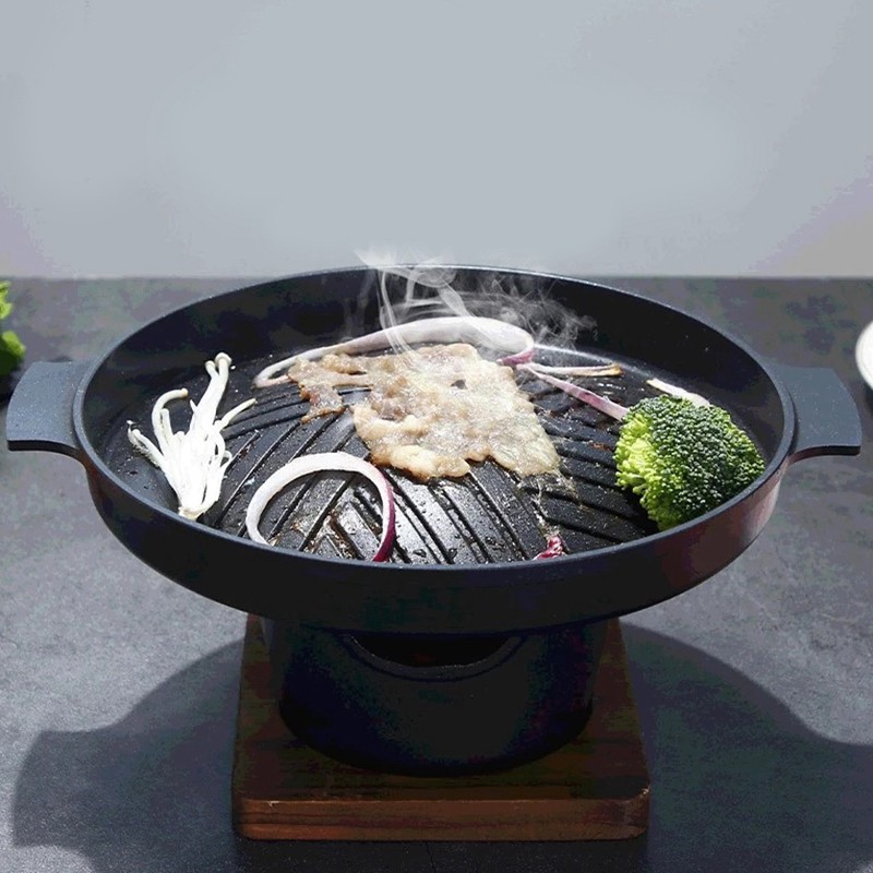 Lò Nướng Bbq Mini Bằng Gỗ Phong Cách Nhật Bản