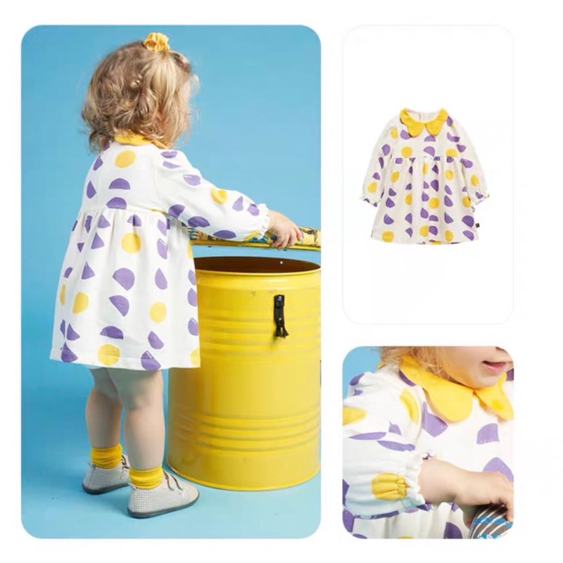 Váy,Đầm dài tay bé gái xuất Hàn phong cách Hàn quốc