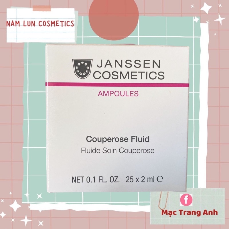 Tinh chất giãn mao mạch Janssen Cosmetics Coupersose Ampoules