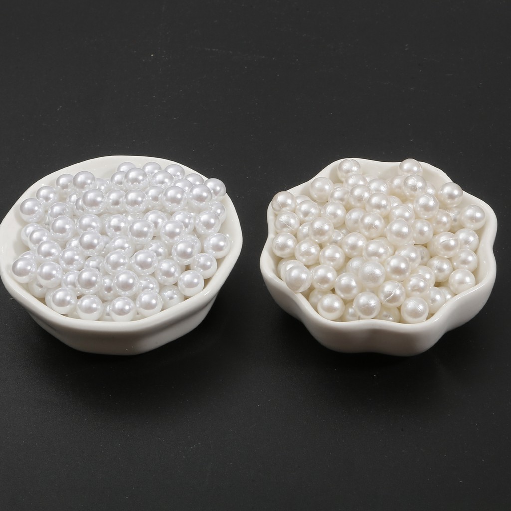 BEADIA Hạt Ngọc Trai Nhựa ABS Không Lỗ 6mm Dùng Để Làm Đồ Trang Trí/Trang Trí Sổ Tay DIY