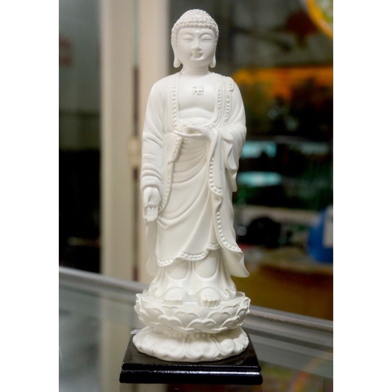 Tượng Đức Phật A Di Đà đứng cao 21cm