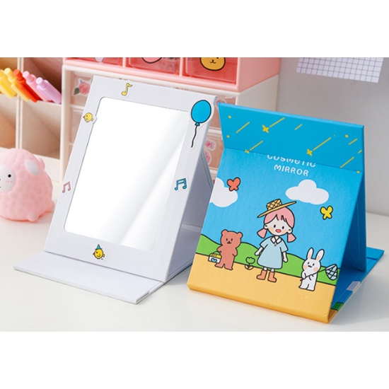 [Có sẵn] Gương Giấy Để Bàn Gập Gọn / Bỏ Túi Size 11 x 15 cm