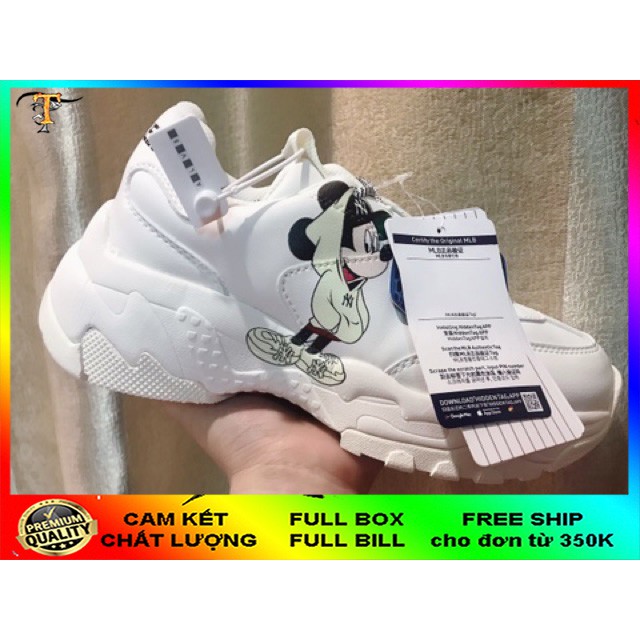Giày sneakers ML.B Mickey vàng nam nữ in 3D [hỗ trợ đổi trả] | BigBuy360 - bigbuy360.vn