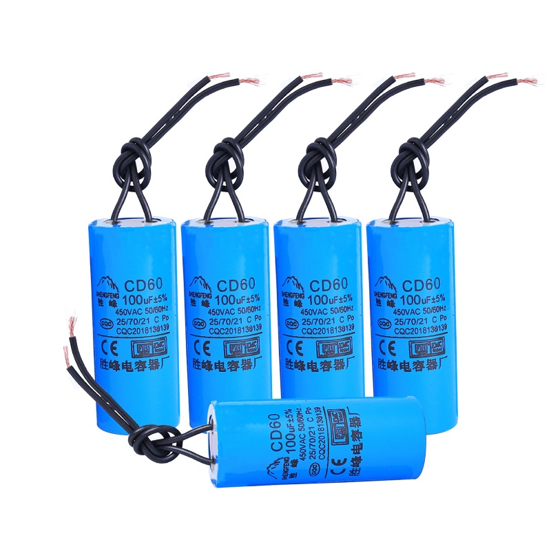 Tụ Điện Một Giai Đoạn Động Cơ Siêu Đơn Loại CD60 100uf