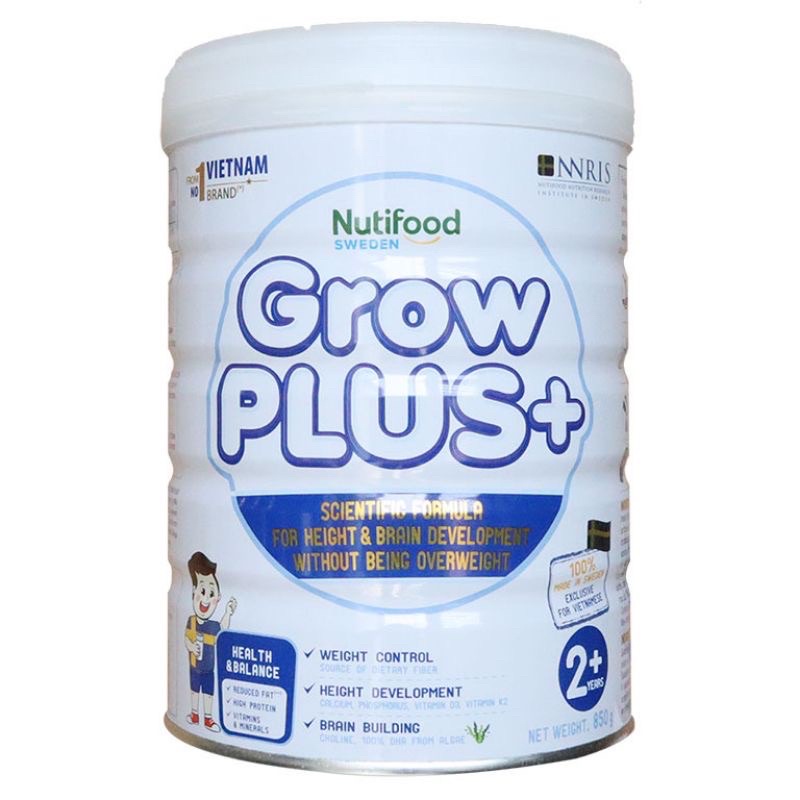 Sữa  bột GROW PLUS TRẮNG 850G