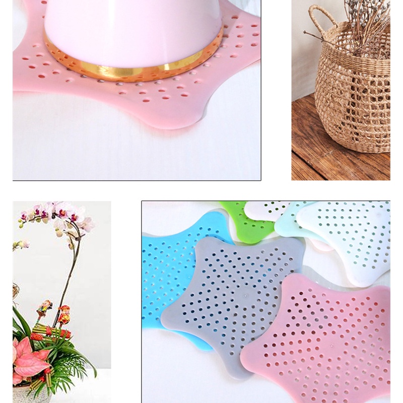 Nắp Đậy Cống Thoát Nước Bồn Rửa Chén / Phòng Tắm Bằng Silicone Chống Tắc Nghẽn Hình