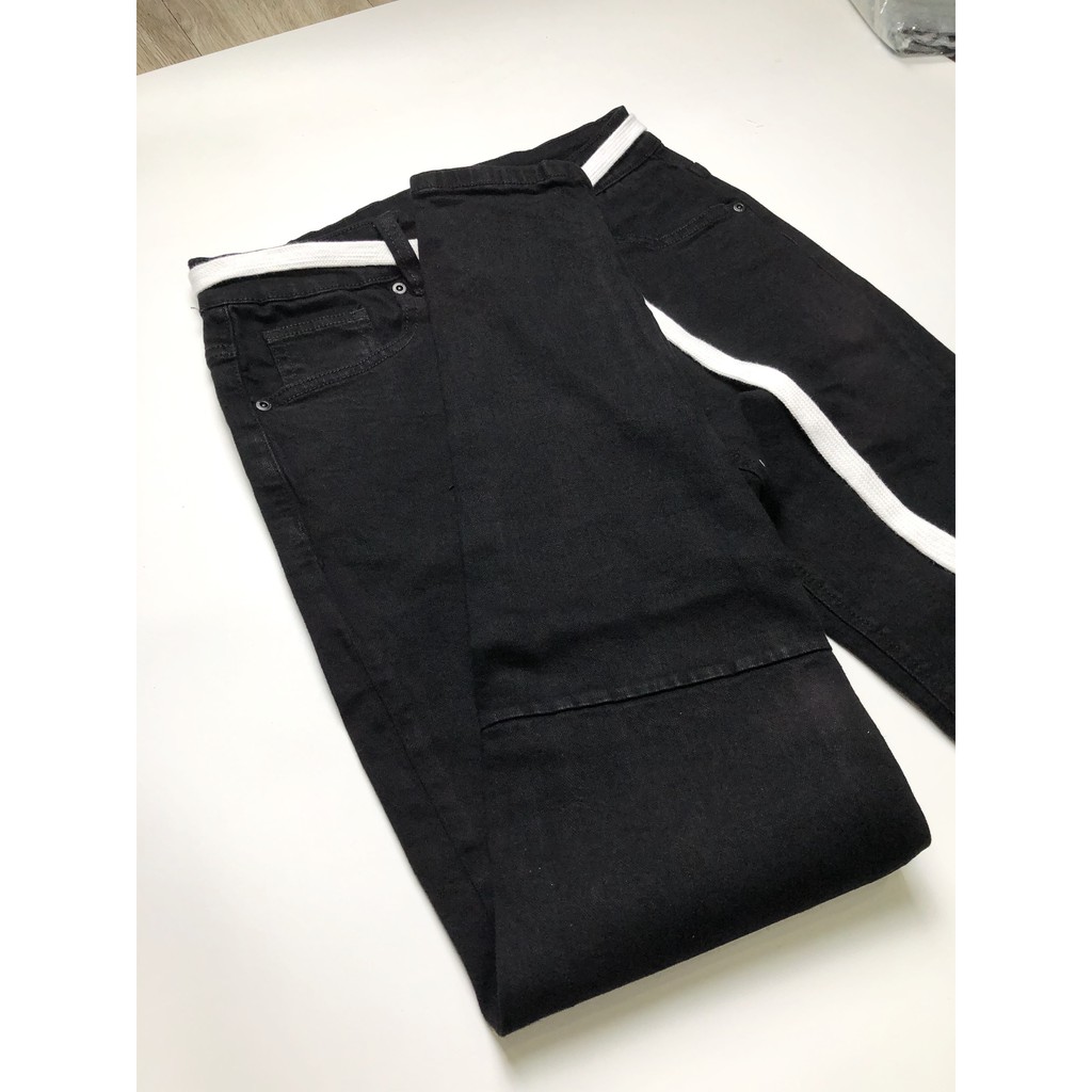 Quần jean đen zipper Paxdenim hình thật tại shop chất jean co dãn dày dặn dễ phối đồ dành cho nam