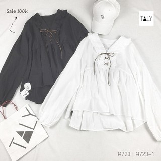 Áo babydoll tay dài thắt dây 01